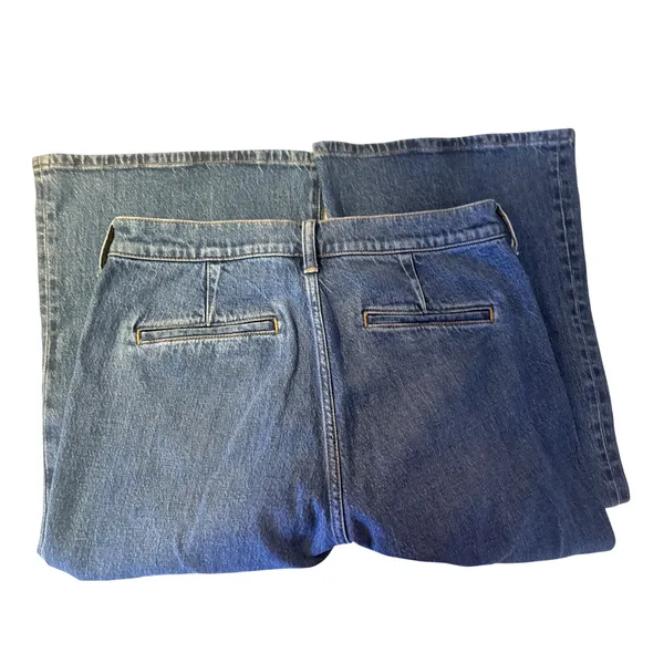 J.Crew 96 Flare Jeans 29 Blue NEW High Rise Patch Pocket RE-96-IDG - Image 10