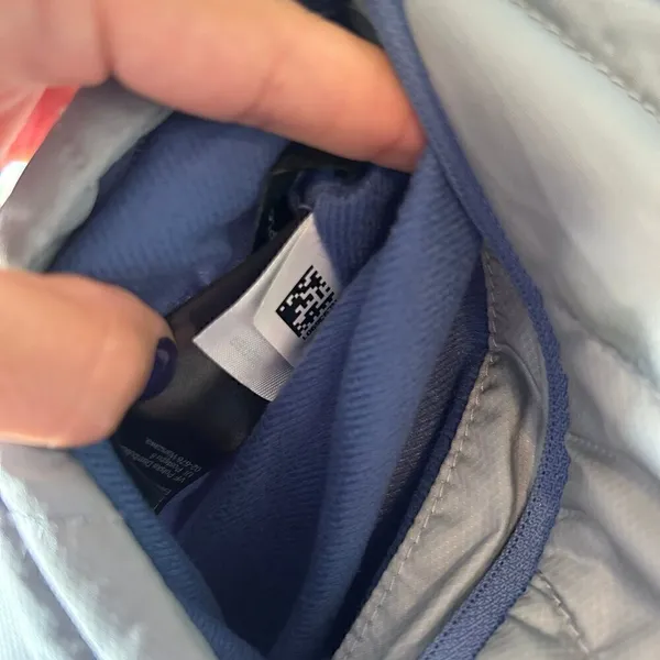 The North Face blue gray mossbud swirl reversible jacket top women’s M - Image 7