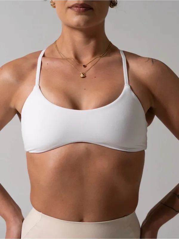 Buffbunny Collection Barre Sports Bra White Size XXL - Image 4