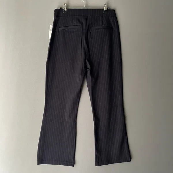 Anthropologie‎ Sanctuary sz L black pin stripped dress pants - Image 8