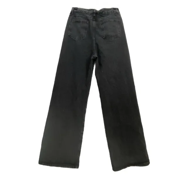 DAZY Black Washed Denim High Waist Wide Leg Baggy Jeans Size XL - Image 2