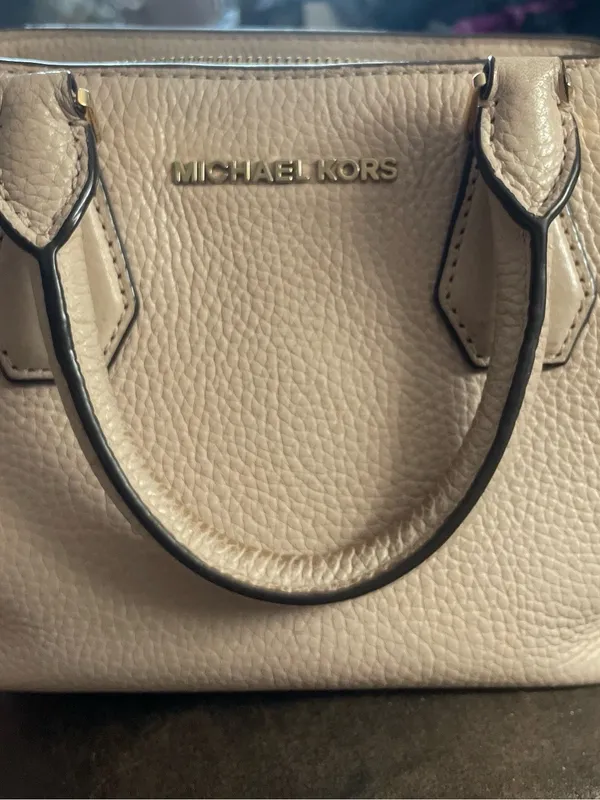 Michael Kors Leather Purse Satchel - Light pink - Image 2