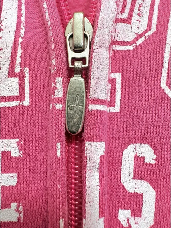 Artisan L Pink Newport Rhode Island Full Zip Fleece Sweatshirt Jacket Graphic - Image 8
