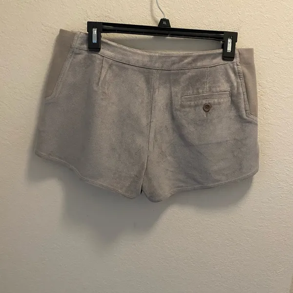 BCBGMaxAzria Grey Phillipa Suede Shorts - Image 7