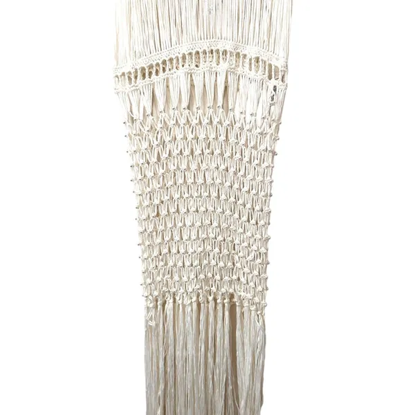 ANTHROPOLOGIE Crochet‎ Fringe Beaded Tunic NWT One Size - Image 6