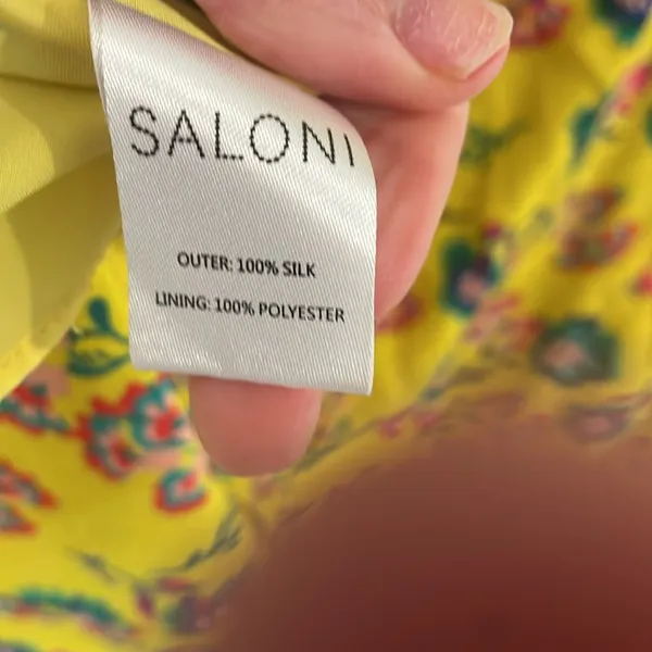 GORGEOUS Saloni Holly Midi Dress 100% silk EUC US4 🥰 - Image 6