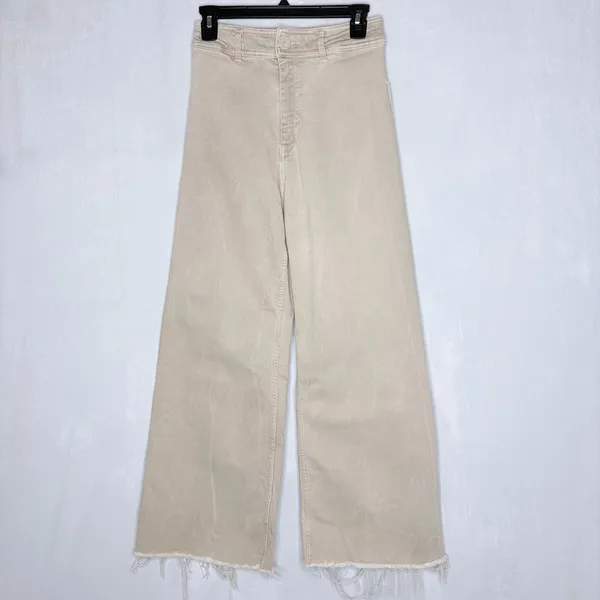 Zara Tan Marine Wide Leg Pants - Image 4