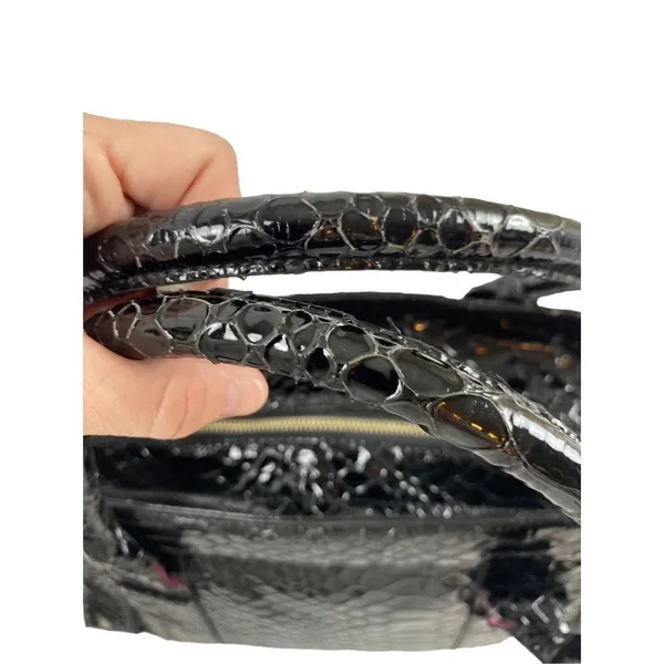 Calvin Klein embossed faux leather black purse - Image 6