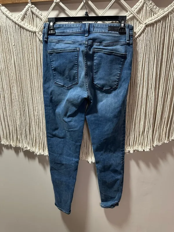 Abercrombie & Fitch Blue High-Rise Skinny Jeans - Image 3