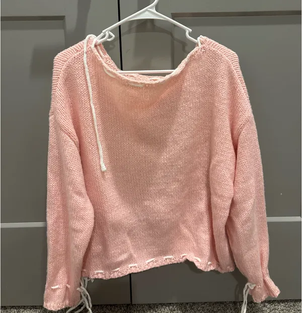 SheIn Oversized Bow Sweater - Image 2