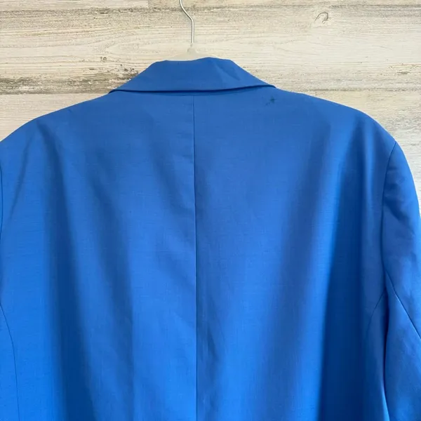Zara Women's XXL Classic Single Breasted‎ Longline Oversized Blazer Jacker Blue - Image 8