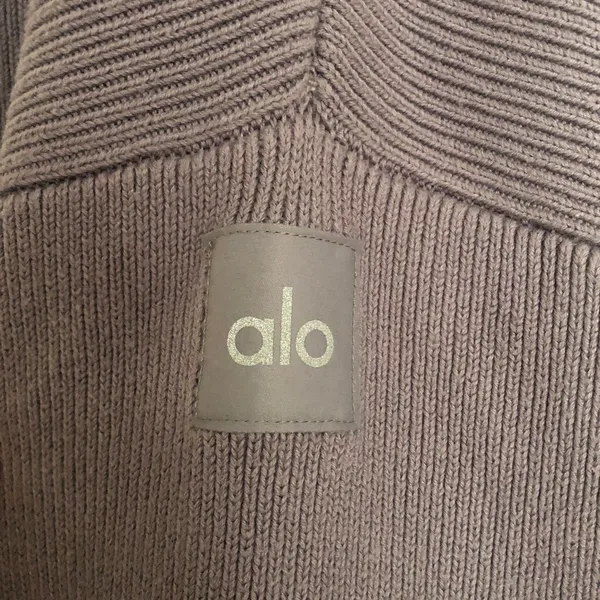 Alo Yoga Scholar Hooded Sweater Fog L - Image 3
