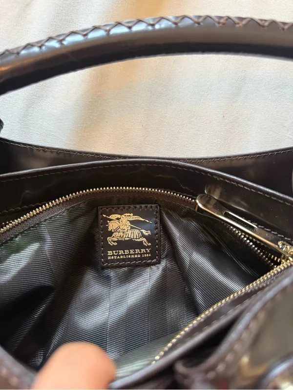 BURBERRY | Quilted Brown Bromely Hobo Large Bag - Image 9