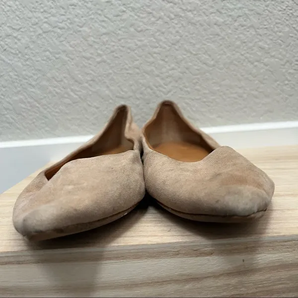J. Crew Light Brown Leather‎ Pointed Toe Flats 7.5 - Image 3