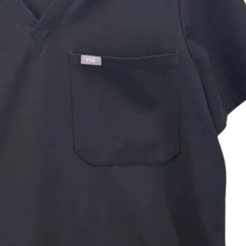 Figs Technical Collection Black V-Neck Scrub Top FW1000 Womens Size XL - Image 4