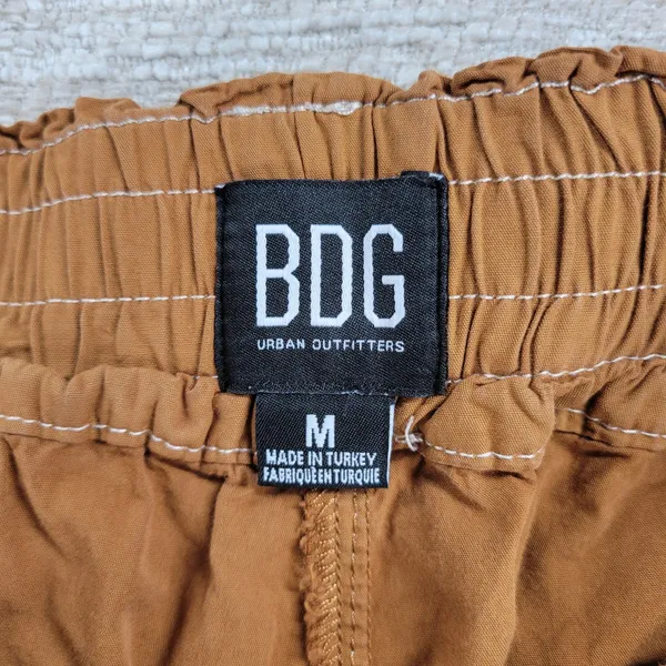 BDG Urban Outfitters Cargo Joggers Size M Brown High Rise Baggy Gorpcore Utility - Image 5