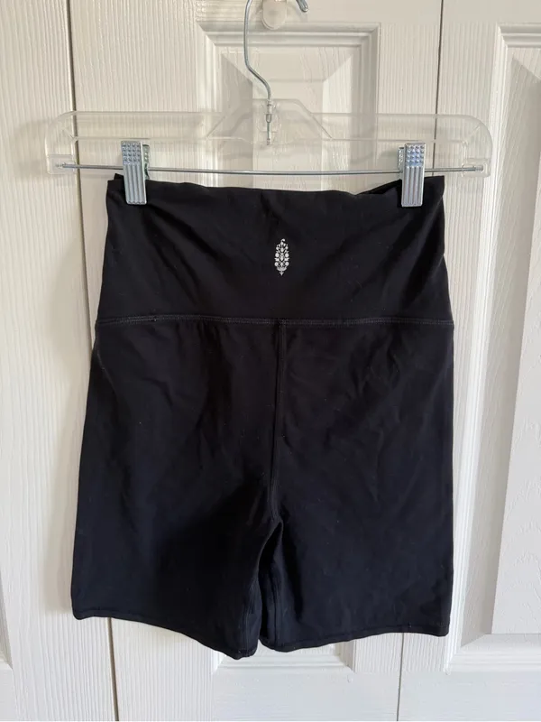 Free People Movement x Hatch Maternity Bike Shorts Black Extra Small - Image 2