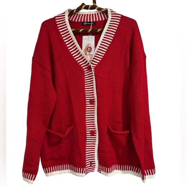 Pretty garden V-Cardigan Sweater NWT - Image 2