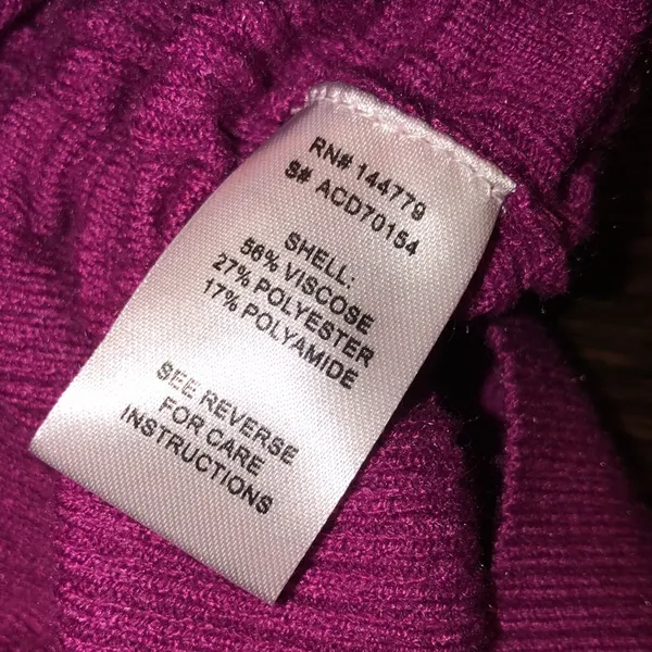 VICI Magenta Ribbed Bodycon Long Sleeve Dress size large - Image 5