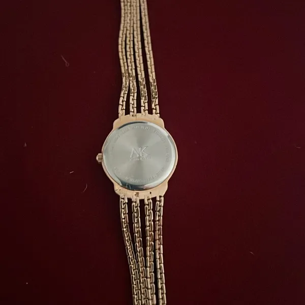 Lovely Vintage MOP Anne Klein Diamond Gold Watch - Image 7