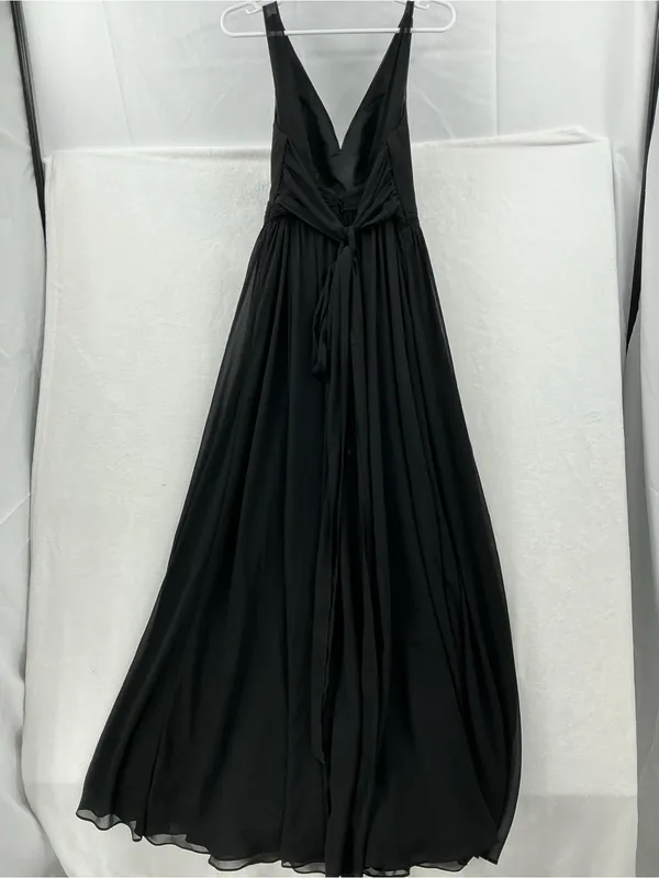 Azazie Black V-Neck Chiffon Maxi Dress 975 - Image 6