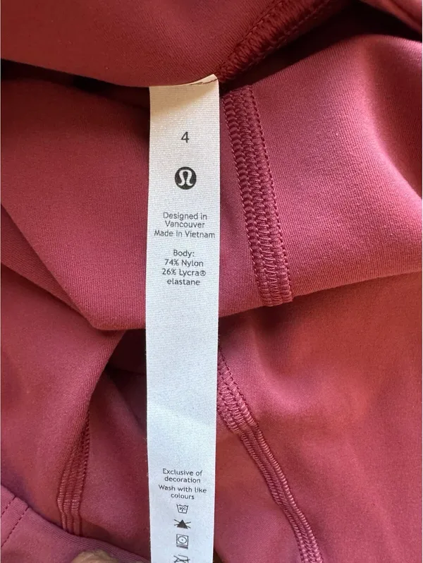Lululemon Instill High Rise 25” Mulled Wine Size 4 NWT - Image 6