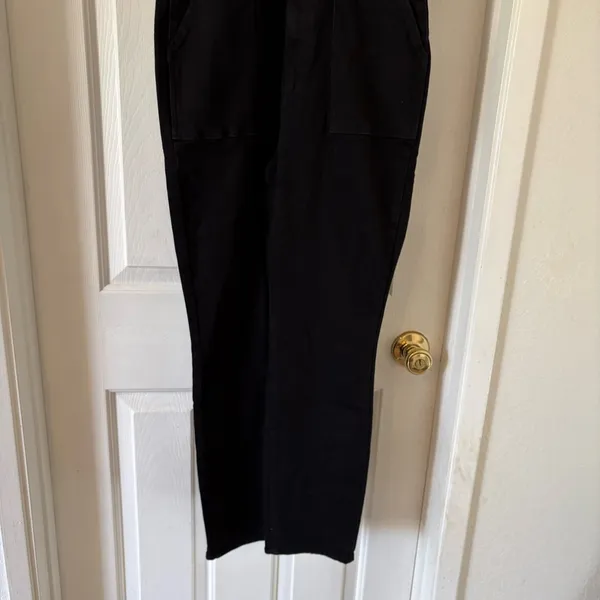Good American Fit For Success Jumpsuit Black Stretch M One-Piece Utility Pockets - Image 5