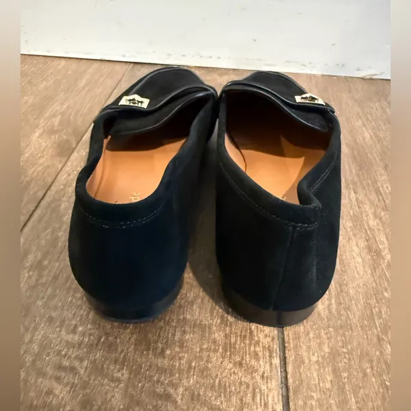 KATE SPADE Women's Camellia Black Suede Loafers‎ Size 7.5B - Image 6