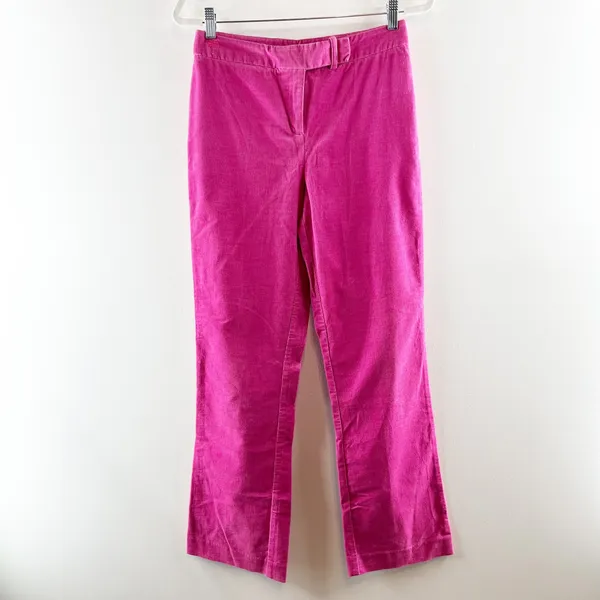 Lilly Pulitzer High Rise Vintage Corduroy Bootcut Straight Pants Pink 4 - Image 2