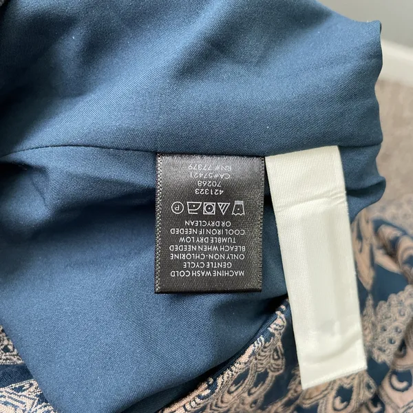Ann Taylor Pencil Skirt Size 2 Teal Peacock Brocade Jacquard Tapestry Elegant - Image 7