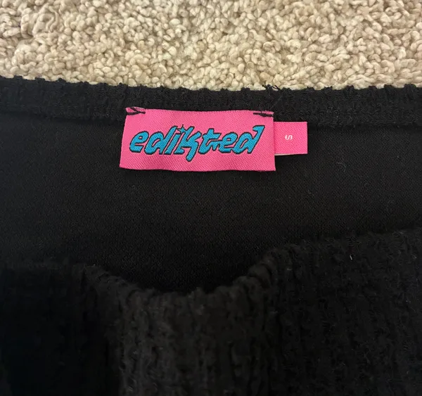 Asymmetrical Edikted Top black - Image 2