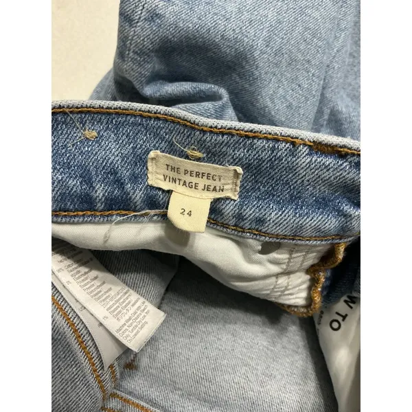 Madewell The Perfect Vintage Jeans Womens 24 HighRise Straight Distressed DM5592 - Image 4