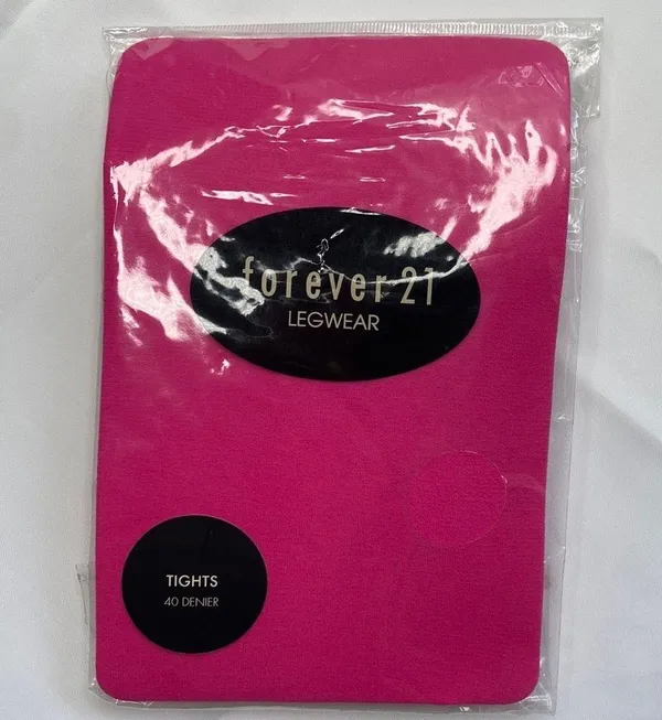 Legwear Women’s Hot Pink Tights Size Small NEW - Image 5