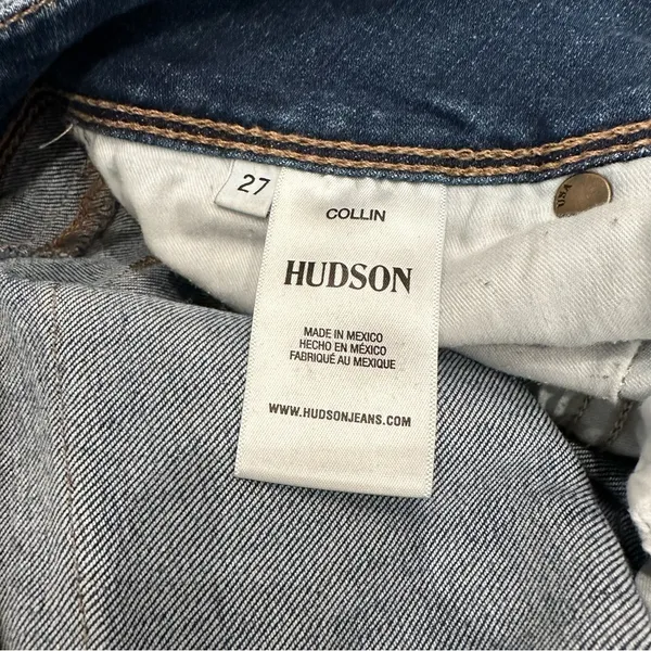 Hudson Collin Mid Rise Skinny Jeans in Wonderwall - Size 27 - Image 7