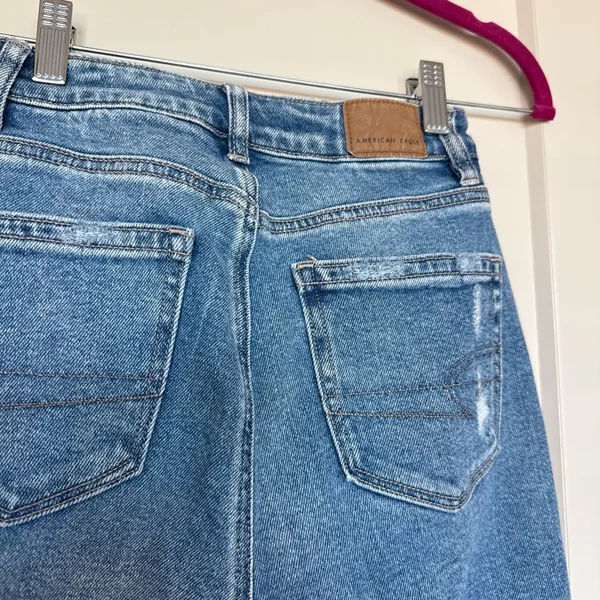 American Eagle Outfitters High-Rise Distressed Jeans, Size 000 Regular - Image 4
