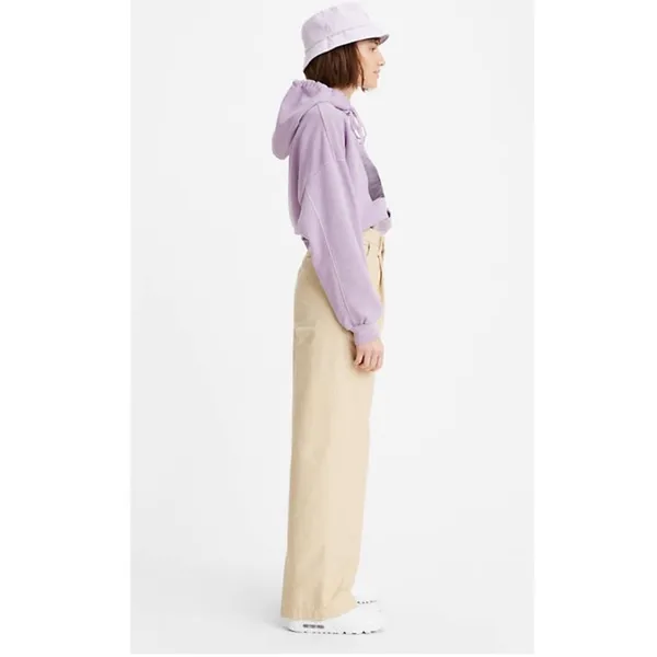 NWT LEVI’S PLEATED HIGH LOOSE PANTS 90’S STYLE KHAKI SZ-27 x 32 - Image 5