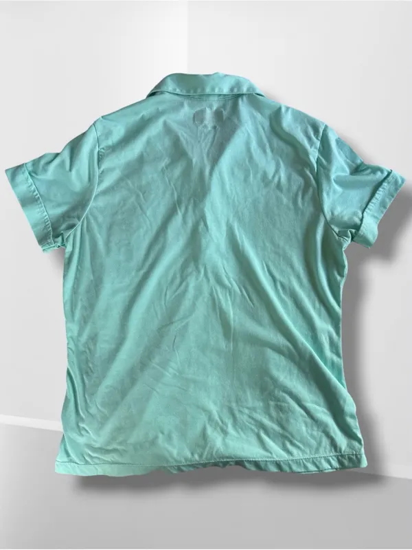 Gymshark Mint Green Short Sleeve Polo Shirt Size Large - Image 5