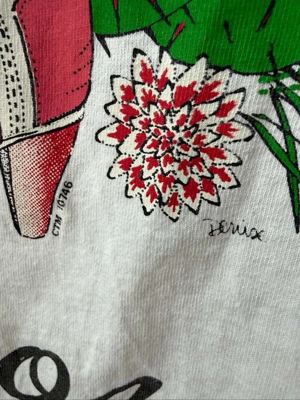 Vintage 90s Arizona Cotton Tank Top Cowgirl Boots Cactus Southwestern XL - Image 7