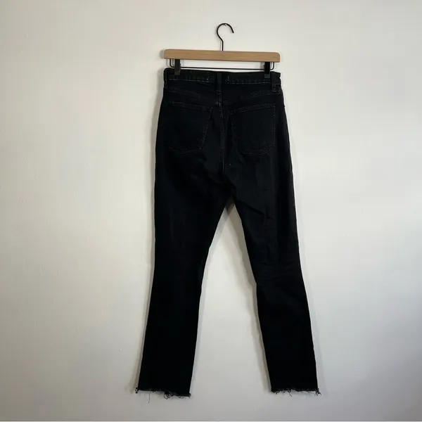 Abercrombie Skinny High Rise Split Hem Black 27/4 Curve Love - Image 6