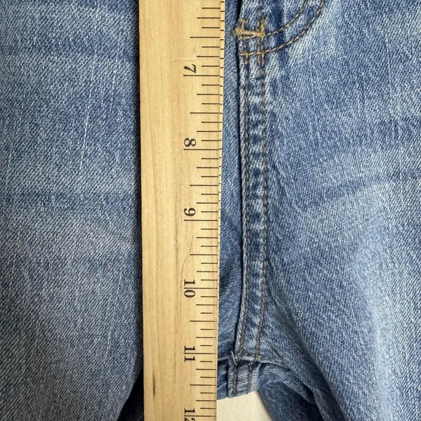 Jordache‎ Jeans Womens 6 Blue Baggy Mid-Rise Wide Leg Cropped Denim flare pants - Image 5
