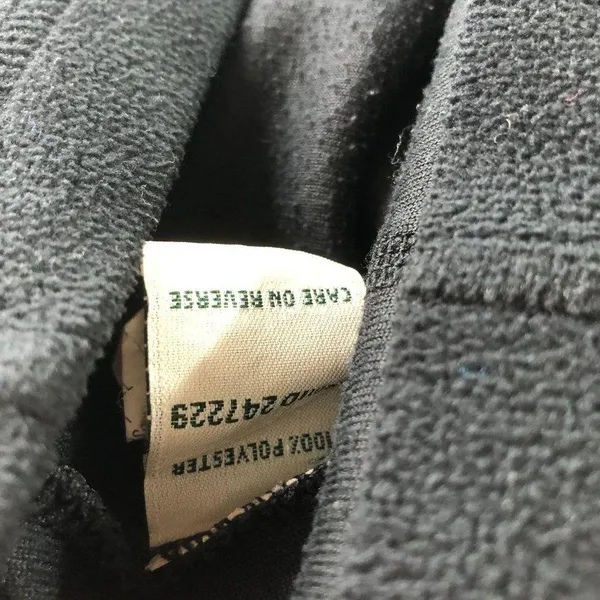 LL Bean Womens Pullover Sweater Half-Zip Fleece Long Sleeve Mock Neck Black M - Image 4