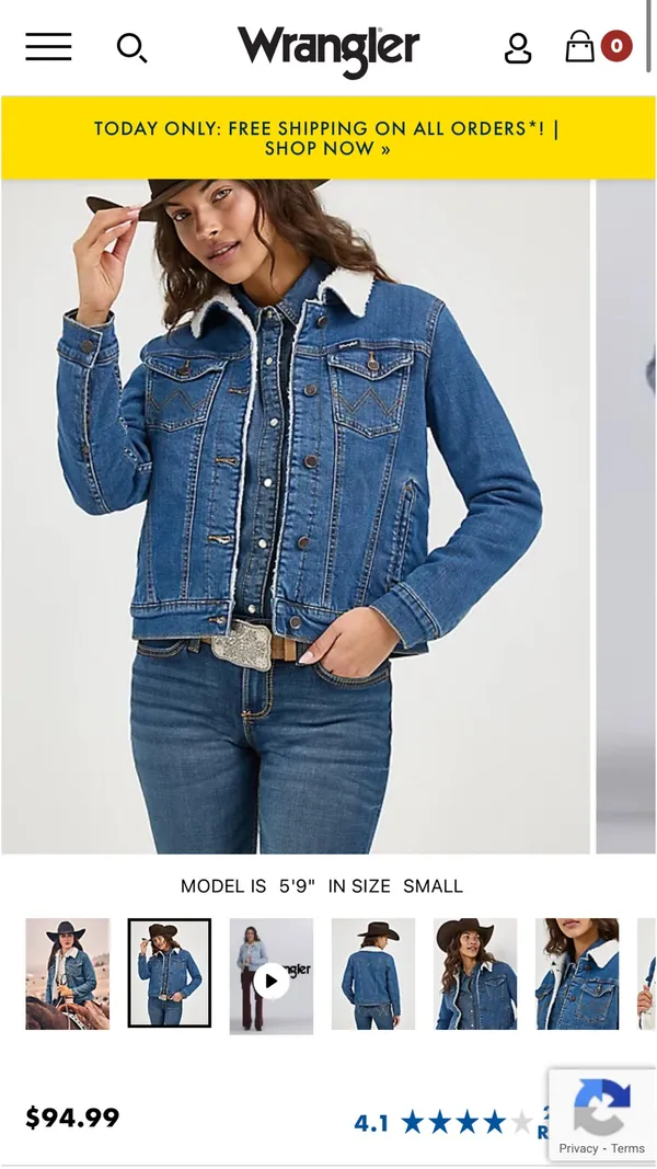Wrangler Sherpa Lined Denim Jacket - Image 6