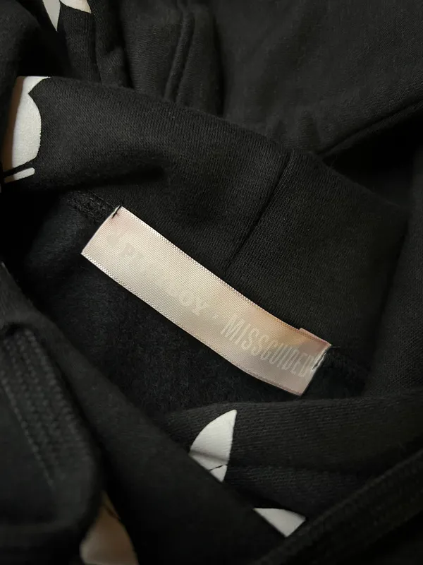 Missguided Playboy Cropped Hoodie - Image 6