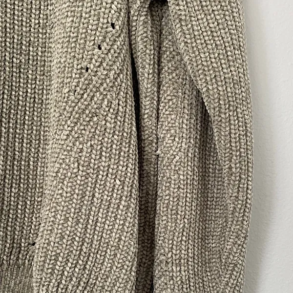 Olive Green Crewneck Knit Sweater - Image 3