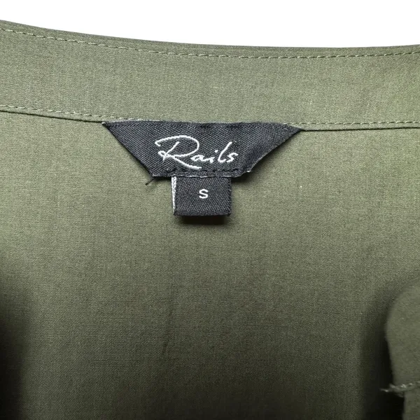 Rails‎ Maple Olive Smoke Midi Dress Smocked Waist Boho Cottagecore Chic Size S - Image 11