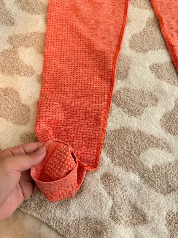 Gymshark Orange Seamless Leggings - Image 2