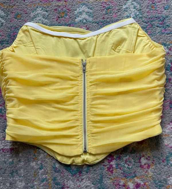 Small Yellow Corset Top - Image 2