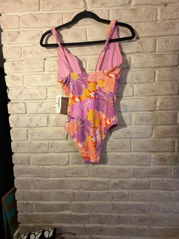 Roxy Bell Bottom Blooms Plunge One-Piece Swimsuit - Image 4