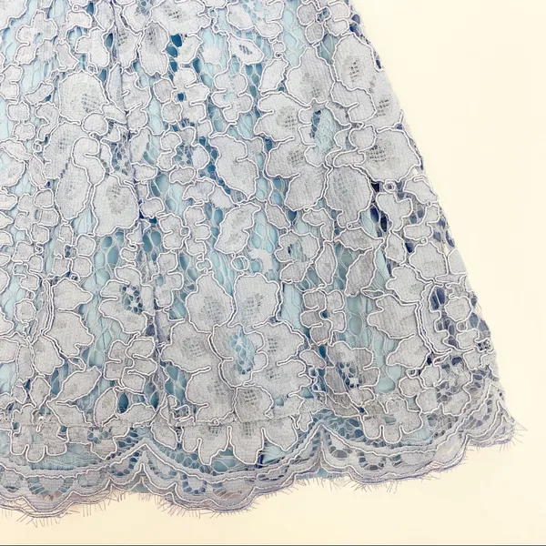 NBD x Revolve Bria Lace Halter Mini Dress: Periwinkle Blue - Image 9