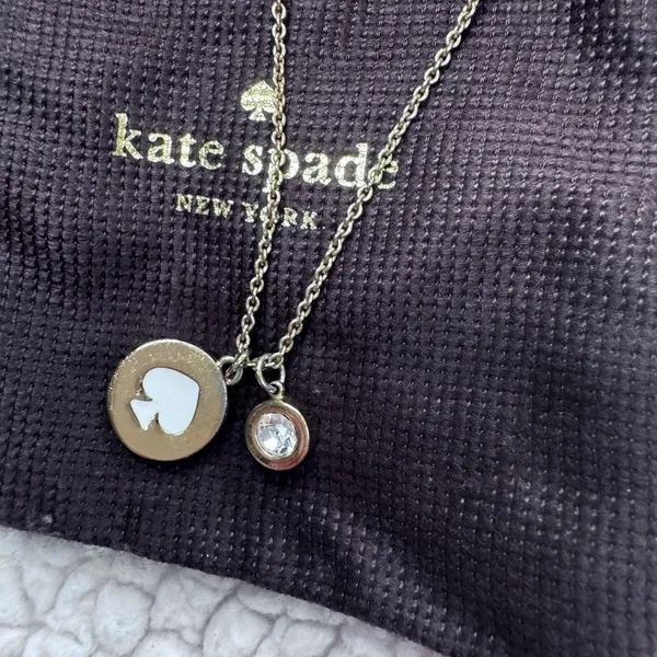 Kate Spade Gold Plated Necklace “Spot the Spade” - Image 4